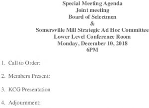 Icon of 20181210 Special Joint Mtg BOS And Somersville Mill Ad Hoc Committee