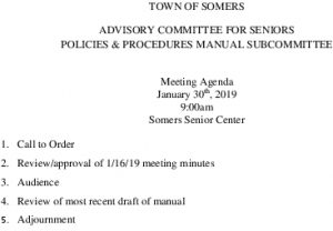 Icon of 20190130 Policies And Procedures Manual Subcommittee Meeting Agenda
