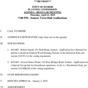 Icon of 20190411Planning Commission Meeting Agenda REVISED