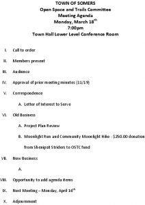 Icon of 20190318 Open Space And Trails Committe Meeting Agenda